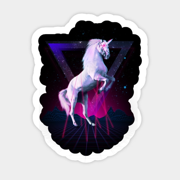 Last Laser Unicorn Sticker by astronaut